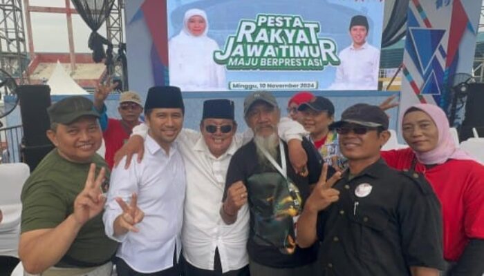Relawan Gotong Royong dan Bonek Suroboyo Bersatu Dukung Khofifah-Emil di Pilgub Jawa Timur