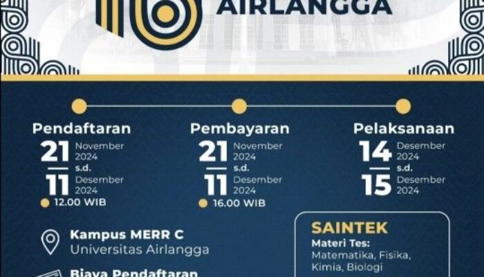 UNAIR Gelar Olimpiade Sains Airlangga 2024 untuk Siswa SMA/SMK Nasional