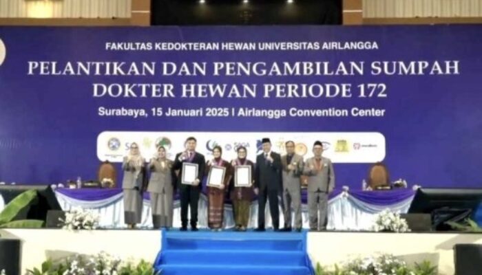 Lantik Dokter Hewan Baru, Dekan FKH Dorong Lulusan untuk Terus Bersaing