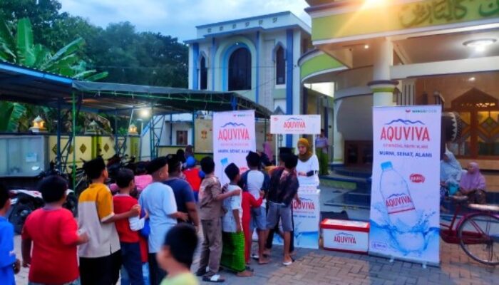 AQUVIVA Bagikan Lebih dari Empat Ratus Ribu Botol Air Mineral di Seluruh Indonesia