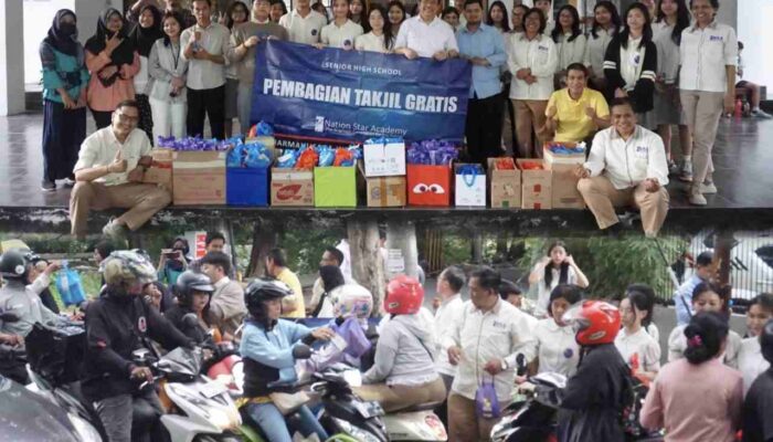 SMA NSA Berbagi Takjil Gratis di Ramadan