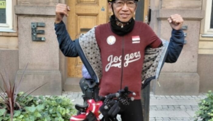 Alumnus Unair, Arbelly Noor Tempuh 4.000 Km Sepeda Lintas Eropa