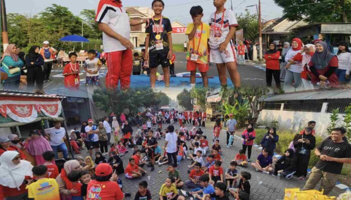 Kids Run RW 10 Perumahan Western Village Sememi, Meriahkan HUT RI dan Cetak Atlet Muda