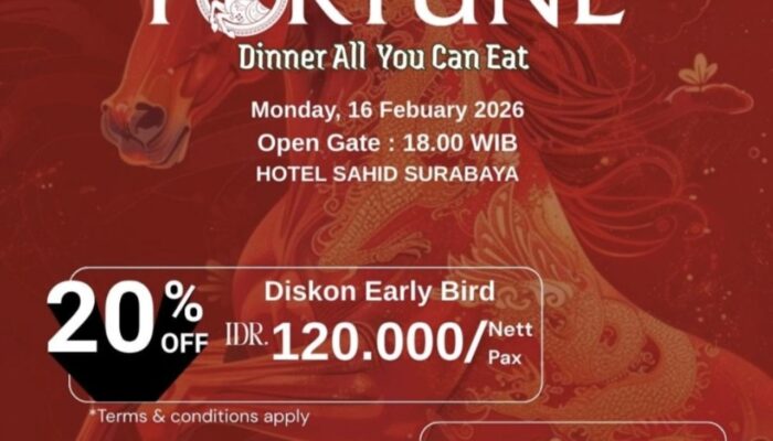 Sambut Imlek 2577, Sahid Hotel Surabaya Hadirkan Jamuan Flaming Fortune