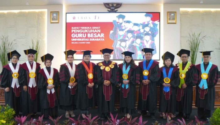 Ubaya Kukuhkan 10 Guru Besar Baru, Perkuat Ekosistem Riset dan Inovasi