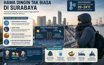 Jangan Kaget! Malam di Surabaya Kini Terasa Lebih Dingin, Ini Penjelasannya