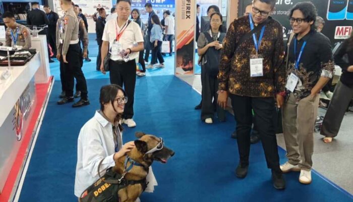 Korsabhara Baharkam Polri Tampilkan Alsus dan K-9 di Indo Security 2026