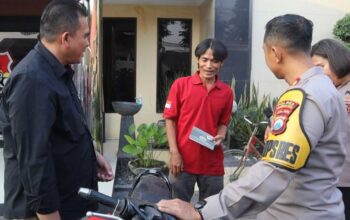 Polres Gresik Ungkap Curanmor, Seorang Petani Balongpanggang Senang Motornya Kembali