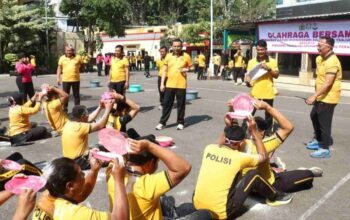 Olahraga dan Lomba Agustusan Warnai Peringatan HUT ke-81 RI di Polres Pelabuhan Tanjung Perak