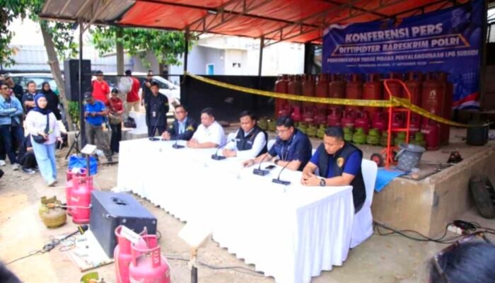 Bareskrim Ungkap Penyalahgunaan LPG 3 Kg Bersubsidi di Tangerang, 910 Tabung Diamankan