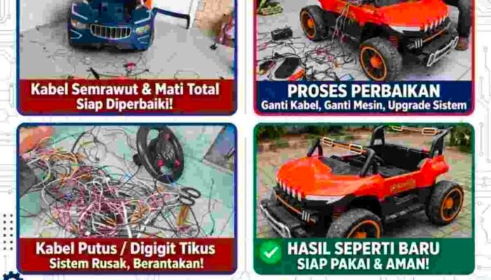 Servis Mainan Mobil dan Motor Aki