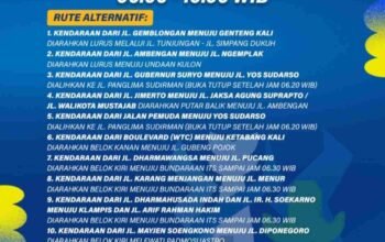 ISOPLUS Marathon 2026, Rekayasa Lalu Lintas Berlaku Mulai Tengah Malam