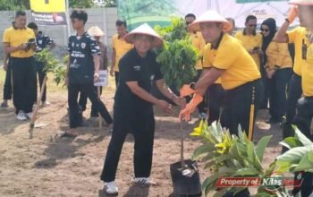 Dukung Green Policing, Polres Kediri Hijaukan Lingkungan Pesantren